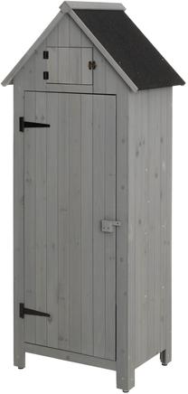 Dārza noliktava Tarmo Penny, 77 cm x 55 cm x 180 cm, pelēka krās.