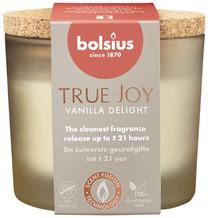 Свеча, ароматическая Bolsius TRUE JOY Vanilla Delight, 21 час, белый цв.