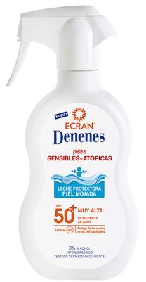 Pienelis įdegio priežiūrai Denenes Protection Spray Invisible Wet Skin SPF50, 300 ml