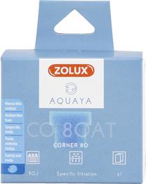 Piederumi filtram Zolux Aquaya Medium Blue Foam Corner 80, zila krās.