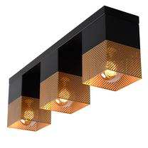 Valgusti lagi Lucide Renate 21123/03/02, E27, 3 x 40 W, kuldne v. / must v., 54 x 10 x 16 cm