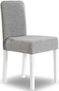 Valgomojo kėdė Kalune Design Summer 813CLK3897, balta sp./pilka sp., 50 cm x 43 cm x 87 cm