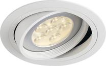 Šviestuvas įleidžiamas SLV New Tria ES111 113540, GU10, 1 x 75 W, balta sp. / balta sp., 16.5 x 16.5 cm