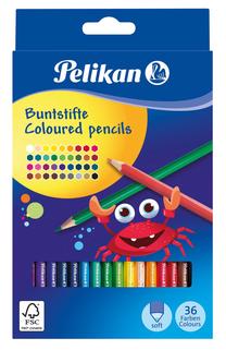 Spalvoti pieštukai Pelikan Buntstifte, 36 vnt.