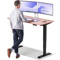 Datorgalds regulējams augstums Desktronic HomePro 829 53, 140 cm x 70 cm, 126 cm, melna krās./rozā krās.