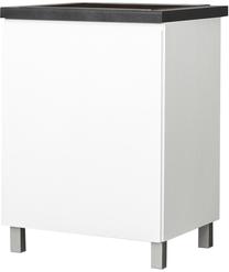 Apatinė virtuvinė spintelė Bodzio Kampara KKA60DLZ-BI/L/BI, balta sp., 60 cm x 60 cm x 86 cm