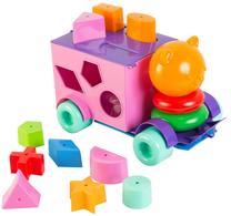 Attīstoša rotaļlieta Shape Sorter On Wheels, daudzkrāsaina