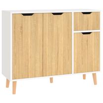 Komoda VLX Sideboard 326818, ąžuolo sp./balta sp., 72 cm x 90 cm x 30 cm