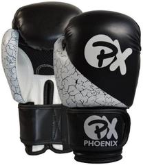 Боксерские перчатки Phoenix Strike, белый цв./черный цв., 10 oz