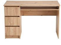 Rakstāmgalds ar atvilktnēm Cino, 120 cm x 50 cm, 77 cm, artisan oak krās.