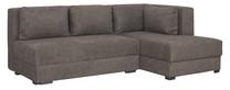 Kampinė sofa - lova Bodzio Judyta Classic, ruda sp., dešininė, 155 x 225 cm x 77 cm