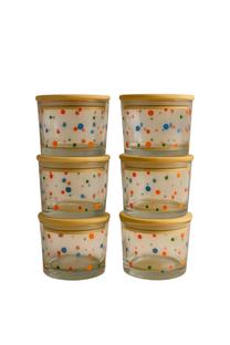 Pārtikas kastes komplekts Hermia F10000174, 0.22 l, 8 cm x 8 cm, caurspīdīga krās., 6 gab.