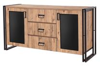 Komoda Kalune Design Arcas Tonya, ruda sp./juoda sp., 80 cm x 45 cm x 160 cm