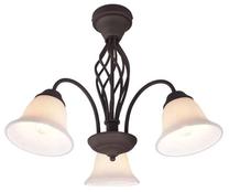Valgusti lagi Trio Rustica 601000324, E14, 3 x 40 W, valge v. / pruun v.
