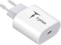 Telefono įkroviklis T-Phox iSpeed, USB-C, balta sp., 18 W