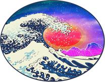 Vonios grindų kilimėlis Foutastic Tidal Wave 359CHL4904, įvairių spalvų, 100 cm x 100 cm, Ø 100 cm