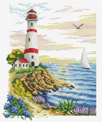 Набор для вышивки крестом Diamond Dotz Lighthouse Cape, многоцветный