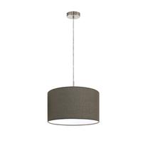 Valgusti rippuv Eglo Pasteri 96379, E27, 1 x 60 W, pruun v. / nikkel v.