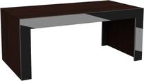 Žurnalinis staliukas Pro Meble Milano, ruda sp./juoda sp., 120 cm x 60 cm x 50 cm