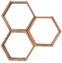 Sieninė lentyna Kalune Design Elfo 495SSE1136, riešuto sp., 38 cm x 9 cm x 58 cm