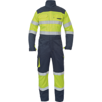 Darba kombinezons Cerva Multinorm Stroke FR HV, zila krās./dzeltena krās., 4XL izmērs