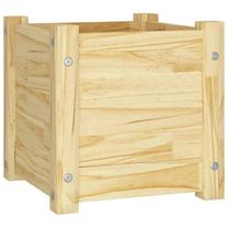 Puķu pods VLX Solid Pinewood 810522, masīvkoks, 31 cm x 31 cm, smilškrāsas