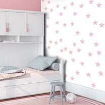 Tapetes Artgeist Pink Stars WSR10M675, 1000 cm x 50 cm