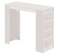 Baro stalas Kalune Design ST1 W, balta sp., 120 cm x 51.6 cm x 101.8 cm