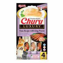 Skanėstas katėms Inaba Foods Churu Luxury, tunas/krevetės, 0.014 kg, 4 vnt.