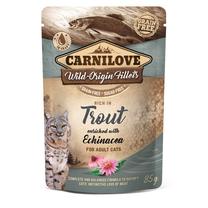 Mitrā kaķu barība Carnilove Rich in Trout enriched with Echinacea, zivs/vistas gaļa, 0.085 kg