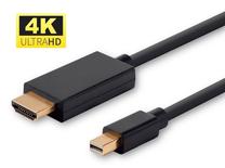 Kabelis MicroConnect MDPHDMI1B-4K Mini DisplayPort, HDMI, 1 m, melna krās.
