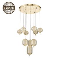 Šviestuvas kabinamas Domoletti Bright A2360-10, LED, 3000 °K, 10 x 6 W, skaidri sp. / aukso sp.