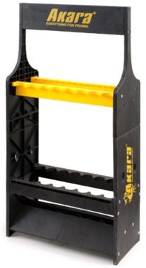 Kronšteins Akara Fishing Rod Stand P16, 44 cm, melna krās./dzeltena krās.