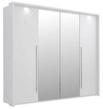 Шкаф Stolar Brema, белый цв., 255 см x 65 см x 219 см, с зеркалом
