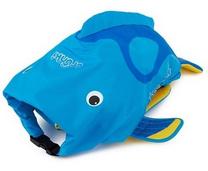 Vaikiška kuprinė Trunki PaddlePak Tropical Fish, mėlyna sp., 37 cm x 17 cm x 29 cm