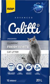 Kačių kraikas Calitti Fresh White 10775394, organinis (sušokantis), 20 l