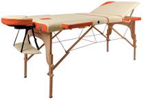 inSPORTline Massage Table Japane 3-Piece White/Orange