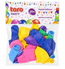 Balonu komplekti apaļš Toro Party, daudzkrāsaina, 20 gab.