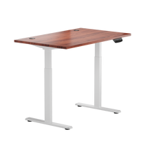 Kompiuterio stalas reguliuojamo aukščio Up Up Bjorn KD-57021PT/W-ED22-80M, 120 cm x 75 cm, 72 - 120 cm, balta sp./riešuto sp.