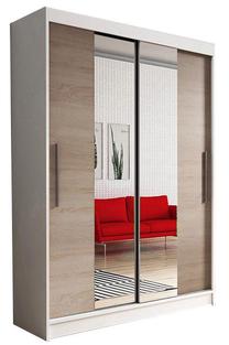 Spinta Idzczak Meble Neomi 1, ąžuolo sp., 120 cm x 61 cm x 200 cm, su veidrodžiu