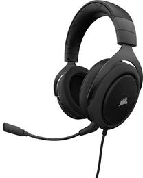 Vadu spēļu austiņas Corsair HS50, melna krās.