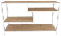 TV galds Kalune Design Robbins, brūna krās./balta krās., 39 cm x 120 cm x 75 cm