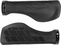 Dviračio rankenos Rock Machine Comfort Grip 20 RF160201, aliuminis/guma/silikonas, juoda sp., 2 vnt.