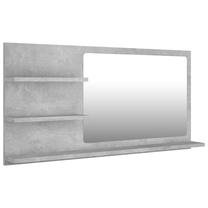 Spogulis VLX 805019, stiprināms, 90 cm x 45 cm, gaiši pelēka krās.