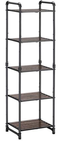 Pastatoma lentyna Songmics Storage Rack, ruda sp./juoda sp., 129.5 cm x 39.5 cm x 31 cm