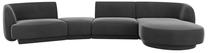 Modulinė sofa Micadoni Miley Blu14, grafito sp., dešininė, 320 x 132 cm x 70 cm