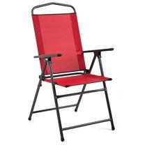 Lauko kėdė Patio Madera D029-03TB, raudona sp., 64 cm x 52 cm x 104 cm