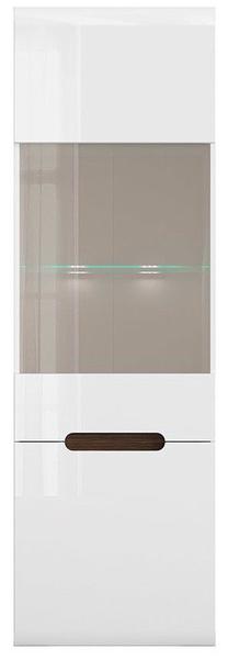 Vitrina Azteca Trio REG1W1D, balta, 60 cm x 41 cm x 193 cm