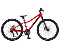 Vaikiškas dviratis, vaikų Gust Rebex Light, raudona sp., 24"