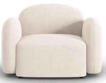 Krėslas Micadoni Home Blair Chenille, smėlio sp., 119 cm x 87 cm x 80 cm